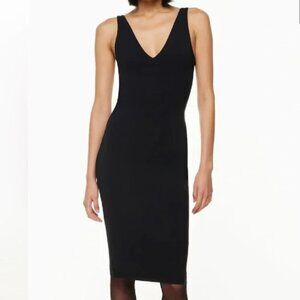 Black Aritzia Contour Midi Dress